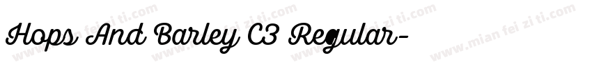 Hops And Barley C3 Regular字体转换